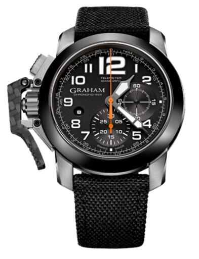 Graham Chronofighter Oversize 2CCAC.B03A Black White Arabic watch prices